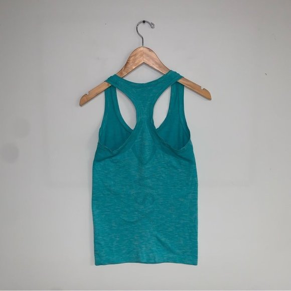 Victoria’s Secret Sport Tank Top Size Small Blue Teal Seamless Racerback Workout - Picture 5 of 6